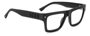 Men Premium Dsquared2 Eyeglasses: Icon 0023 - Matte Black(2) - SpecSMART Eye Clinic (Diagonal View)